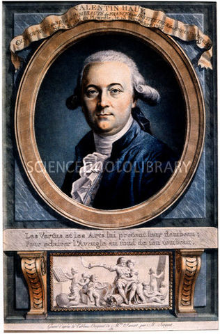 Valentin Hauy begins School in Paris for students as the first Institution for blind children.