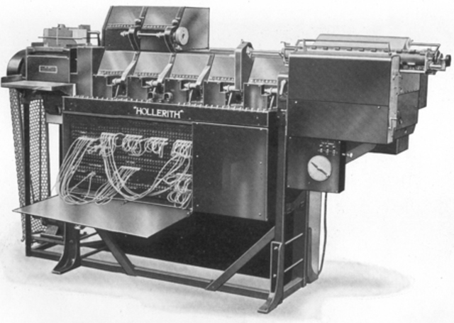 Máquina grabadora de tarjetas perforadoras de Hollerith