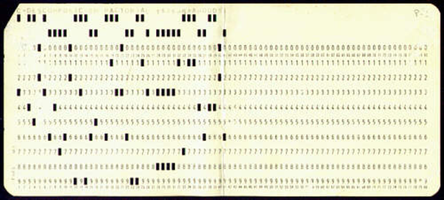 Tarjetas perforadas para datos