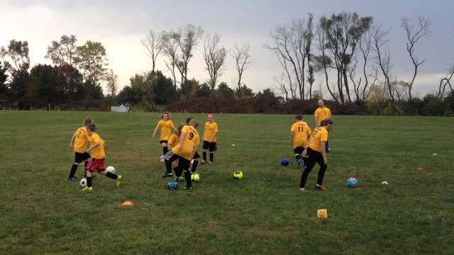 Mi primer juego de fútbol.