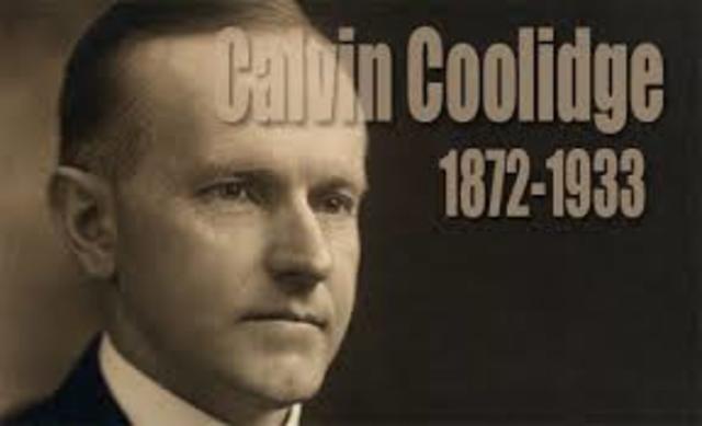 Calvin Coolidge was born in Plymouth Vermont