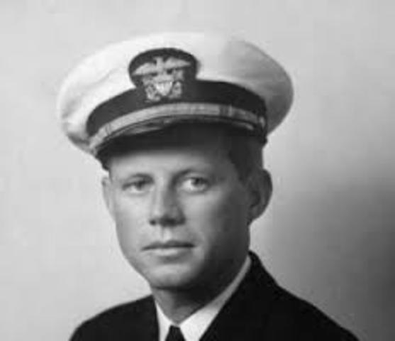 when JFK was in the navy