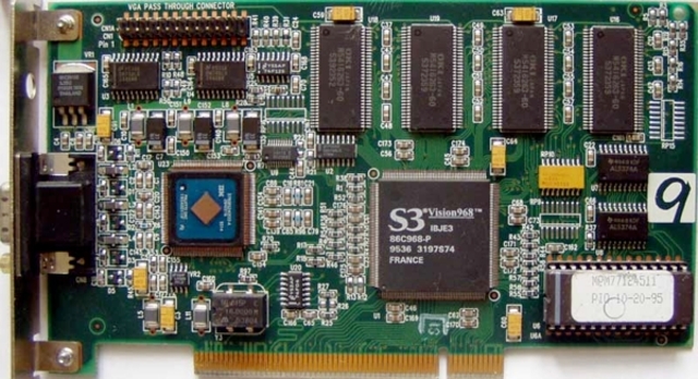 The First graphics coprocessors invented by S3 Graphics