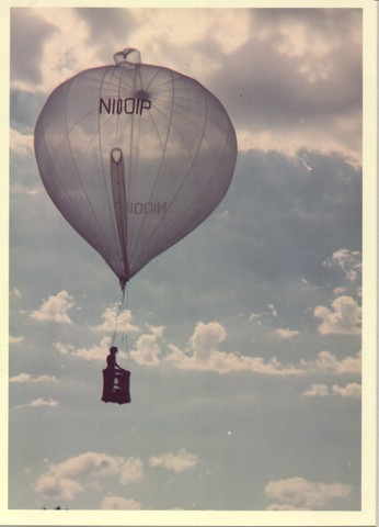 What the first hot air balloon was made out of