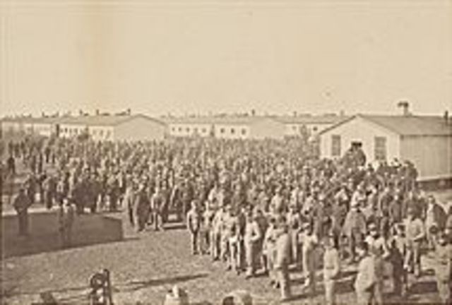 Founding  of Camp Douglas, a confderate prison camp