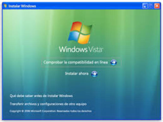Aparece Windows Vista