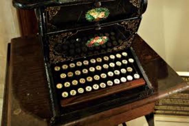 First typewriter