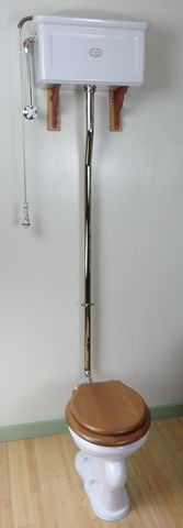 Crpper's workshop then came up with a pull down lever that was supposed to be more convenient and take up less room.