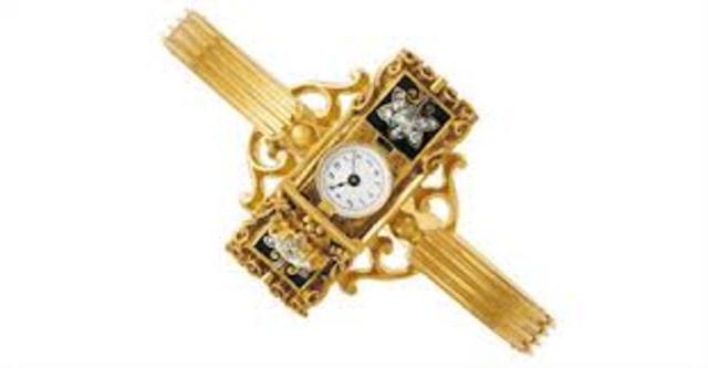 first wrist watch
