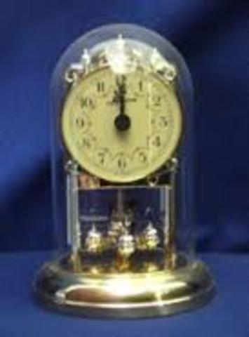 Protective glass on clock
