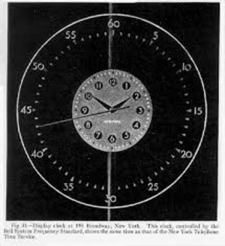 First modern electric clock