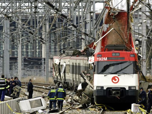 Bombing of four trains