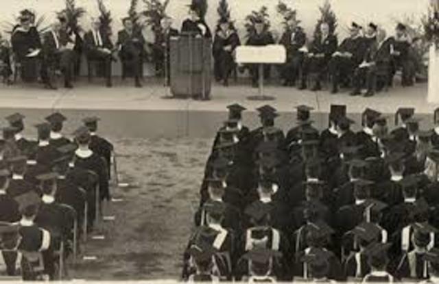 First Graduation on campus