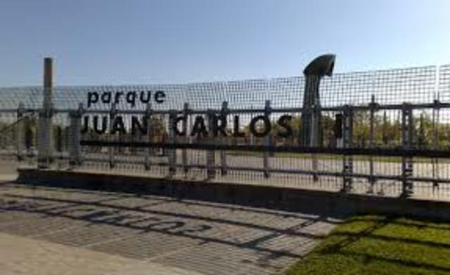 Construcción del parque Juan Carlos I