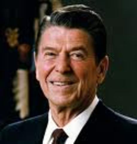 Ronald Reagn becomes President