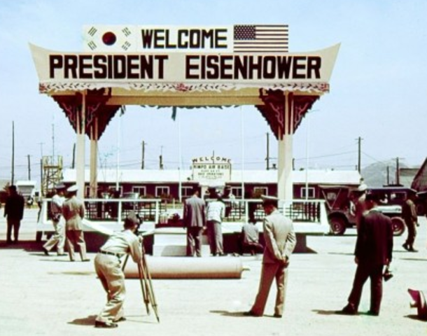 President Eisenhower Visits Korea