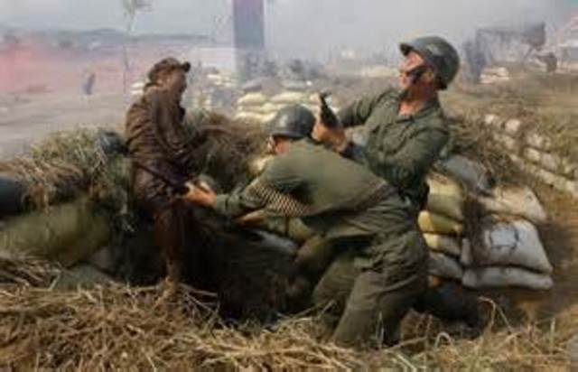 Korean War Begins/ North Korean troops attack South Korean