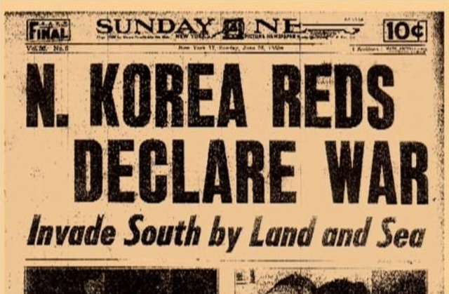 Korean War begins