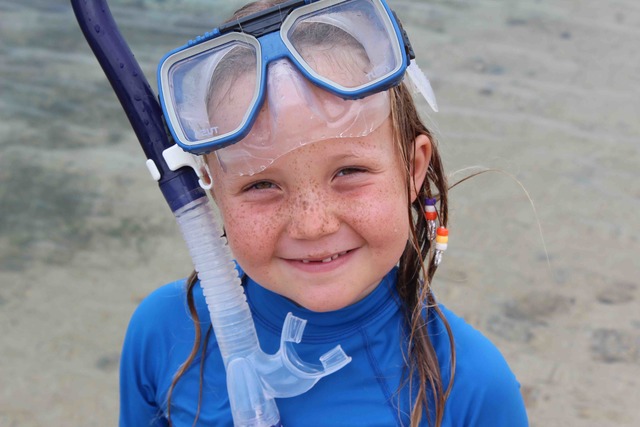 First time snorceling in Fiji