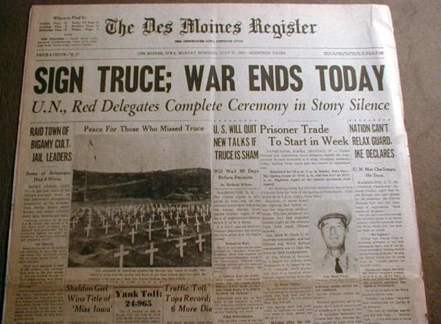 Korean War Ends