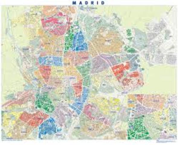 Aparición del término distrito.