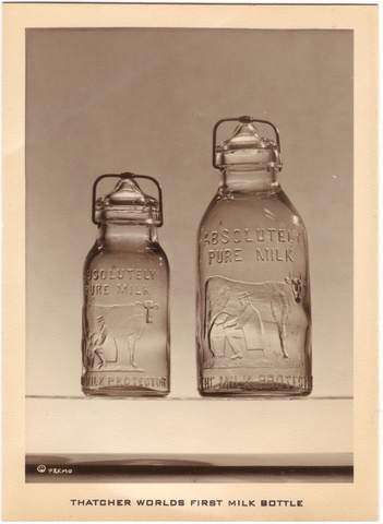 Glass Milk Container