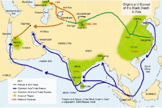 The black death begins