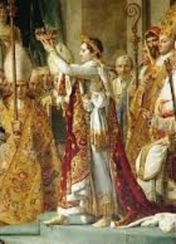 Napolean Bonaparte crowns himself emporer