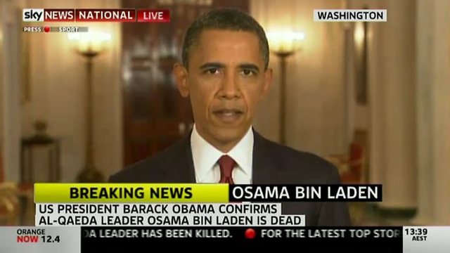 Osama bin Laden declared dead by President Barack Obama