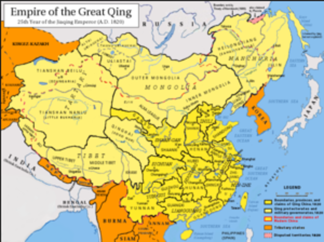 Qing Dynasty in china begins