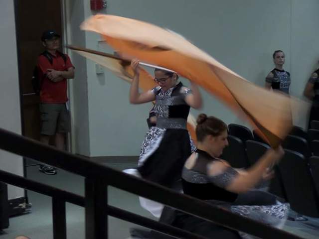 First competition with the marching band