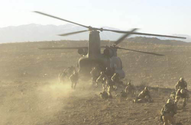 United Staes Military invades Afghanistan