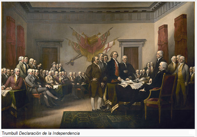 La Declaración de Independencia de los Estados Unidos