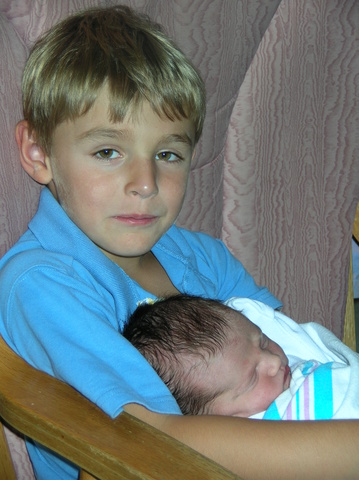 My youngest brother Adam was born