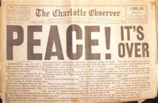 world war II ends