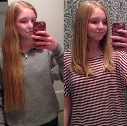 8 Inches of Hair Gone