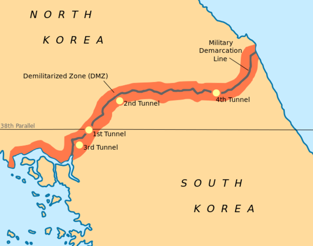 Korea Divided at 38th Parallel