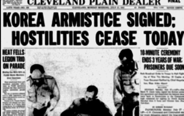 Korean War Officially over