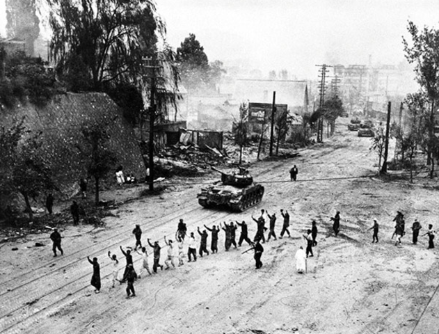 Korean war begins/North Korean troops attack South Korea