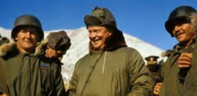 President Eisenhower visits Korea, fulfilling his campaign promise