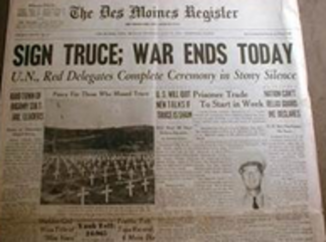 Korean War is officially over