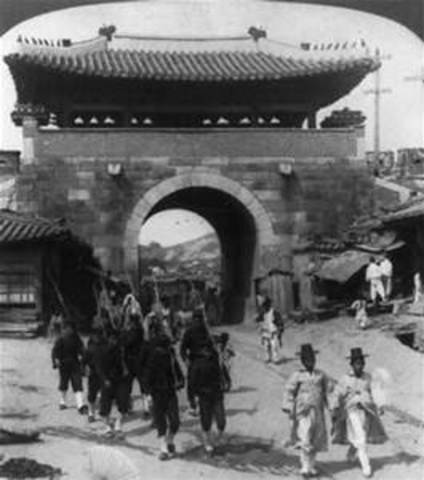 Japanese occupation of Korea begins