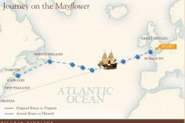 The Pilgrims Journey on the Mayflower