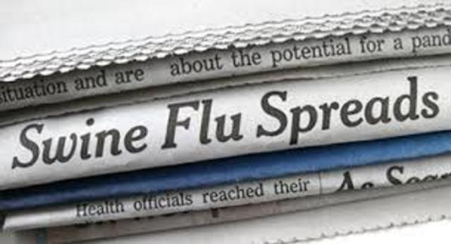 20 cases of swine flu in the United States. The U.S. declared the outbreak a public health emergency.
