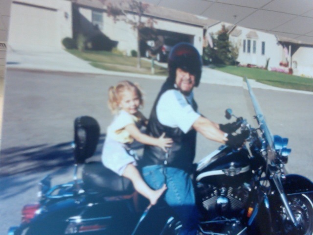 First time on my papas harley