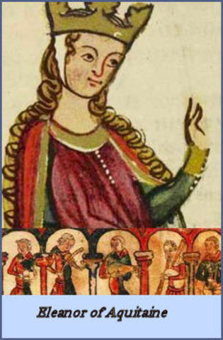 Eleanor of Aquataine becomes Queen of England.