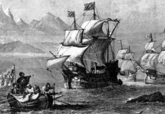 Magellan Begins to Circumnavigate the World