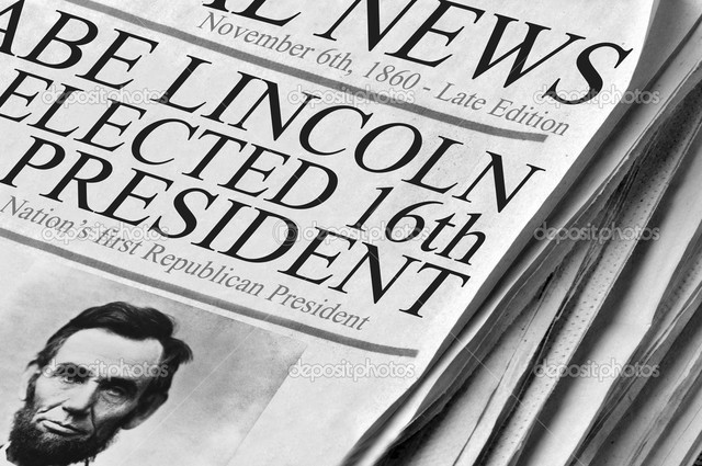 Abraham Lincoln elected President