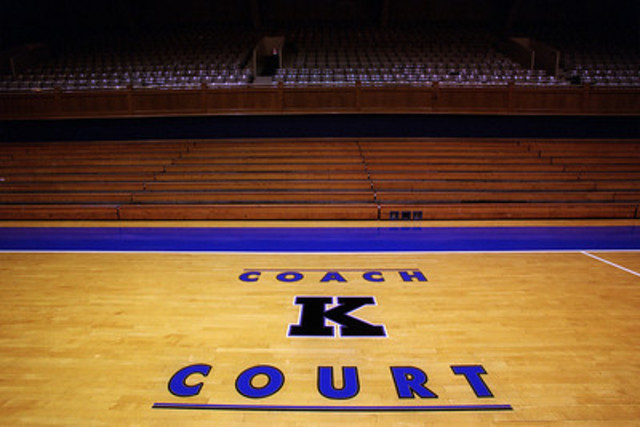Unveiling of "Coach K Court"