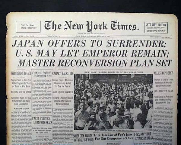 Allies refuse Japan's condition